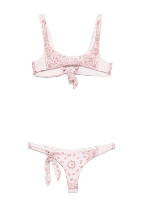 Pink paisley-print bikini The attico - women THE ATTICO | 250WBC00011PAA048PR996